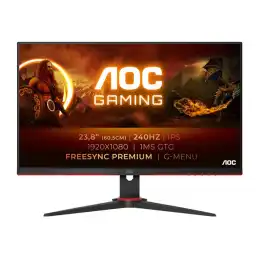 AOC Gaming - Écran LED - jeux - 23.8" - 1920 x 1080 Full HD (1080p) @ 240 Hz - IPS - 350 cd - m² - 1... (24G2ZE/BK)_1