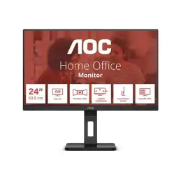 AOC - Écran LED - 24" - 1920 x 1080 Full HD (1080p) @ 75 Hz - IPS - 1000:1 - 4 ms - HDMI, VGA, Display... (24E3QAF)_1