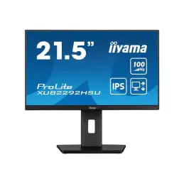 iiyama ProLite - Écran LED - 22" (21.5" visualisable) - 1920 x 1080 Full HD (1080p) @ 100 Hz - I... (XUB2292HSU-B6)_2