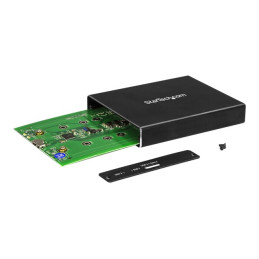 Boîtier USB 3.1 2x SSD - USB-A et USB-C - Aluminium - Baie de stockage flash - 2 Baies - USB 3.1 (... (SM22BU31C3R)_9