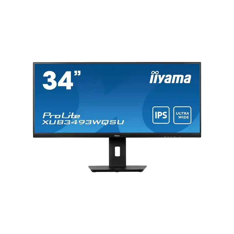 iiyama ProLite - Écran LED - 34" - 3440 x 1440 UWQHD @ 75 Hz - ADS-IPS - 400 cd - m² - 1000:1 -... (XUB3493WQSU-B5)_1