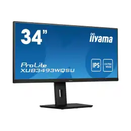 iiyama ProLite - Écran LED - 34" - 3440 x 1440 UWQHD @ 75 Hz - ADS-IPS - 400 cd - m² - 1000:1 -... (XUB3493WQSU-B5)_4