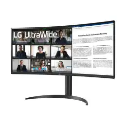 LG UltraWide - Écran LED - incurvé - 34" - 3440 x 1440 WQHD @ 100 Hz - VA - 300 cd - m² - 3000:1 - ... (34WR55QK-B)_1