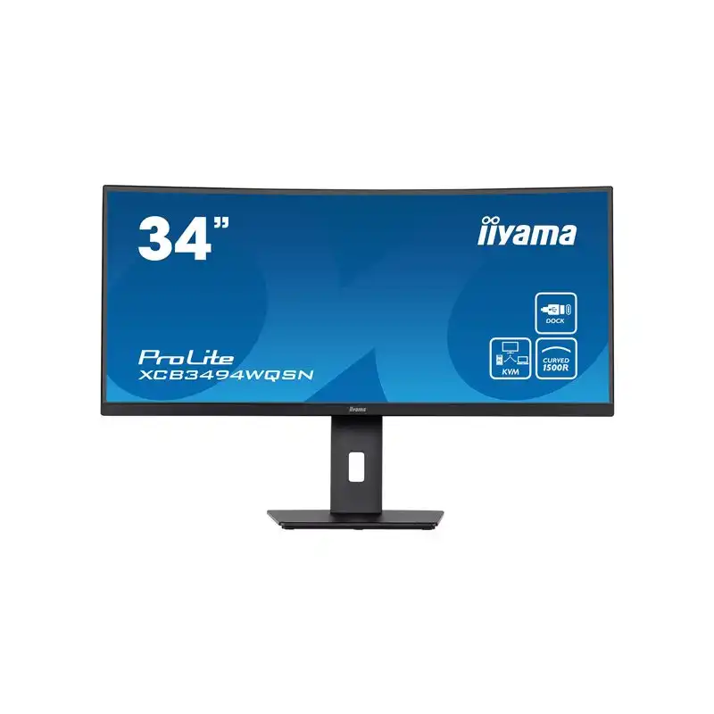 Écran LED - incurvé - 34" - 3440 x 1440 UWQHD @ 120 Hz - VA - 300 cd - m² - 3000:1 - 0.4 ms - H... (XCB3494WQSN-B5)_1