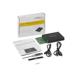 Boîtier USB 3.1 2x SSD - USB-A et USB-C - Aluminium - Baie de stockage flash - 2 Baies - USB 3.1 (... (SM22BU31C3R)_7