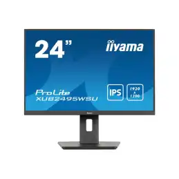 iiyama ProLite - Écran LED - 24" (24.1" visualisable) - 1920 x 1200 WUXGA @ 75 Hz - IPS - 300 cd... (XUB2495WSU-B7)_1