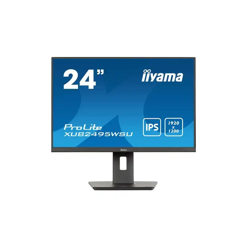 iiyama ProLite - Écran LED - 24" (24.1" visualisable) - 1920 x 1200 WUXGA @ 75 Hz - IPS - 300 cd... (XUB2495WSU-B7)_1