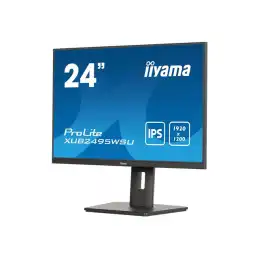 iiyama ProLite - Écran LED - 24" (24.1" visualisable) - 1920 x 1200 WUXGA @ 75 Hz - IPS - 300 cd... (XUB2495WSU-B7)_3