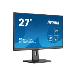 iiyama ProLite - Écran LED - 27" - 2560 x 1440 WQHD @ 100 Hz - IPS - 250 cd - m² - 1300:1 - 0.4 ... (XUB2792QSU-B6)_4