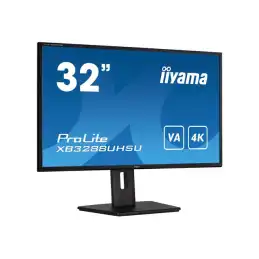 iiyama ProLite - Écran LED - 32" (31.5" visualisable) - 3840 x 2160 4K @ 60 Hz - VA - 300 cd - m... (XB3288UHSU-B5)_3