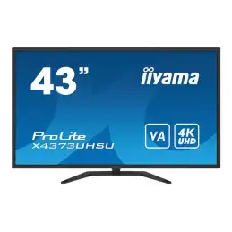 iiyama ProLite - Écran LED - 43" (42.5" visualisable) - 3840 x 2160 4K @ 60 Hz - VA - 400 cd - m²... (X4373UHSU-B1)_1