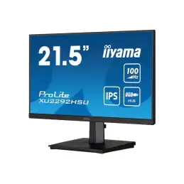 iiyama ProLite - Écran LED - 22" (21.5" visualisable) - 1920 x 1080 Full HD (1080p) @ 100 Hz - IP... (XU2292HSU-B6)_2