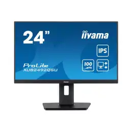 iiyama ProLite - Écran LED - 24" (23.8" visualisable) - 2560 x 1440 WQHD @ 100 Hz - IPS - 300 cd... (XUB2492QSU-B1)_1