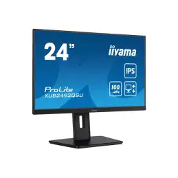 iiyama ProLite - Écran LED - 24" (23.8" visualisable) - 2560 x 1440 WQHD @ 100 Hz - IPS - 300 cd... (XUB2492QSU-B1)_3