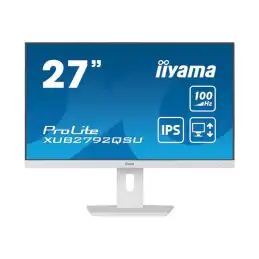 iiyama ProLite - Écran LED - 27" - 2560 x 1440 QHD @ 100 Hz - IPS - 250 cd - m² - 1300:1 - 0.4 m... (XUB2792QSU-W6)_1