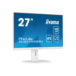 iiyama ProLite - Écran LED - 27" - 2560 x 1440 QHD @ 100 Hz - IPS - 250 cd - m² - 1300:1 - 0.4 m... (XUB2792QSU-W6)_4