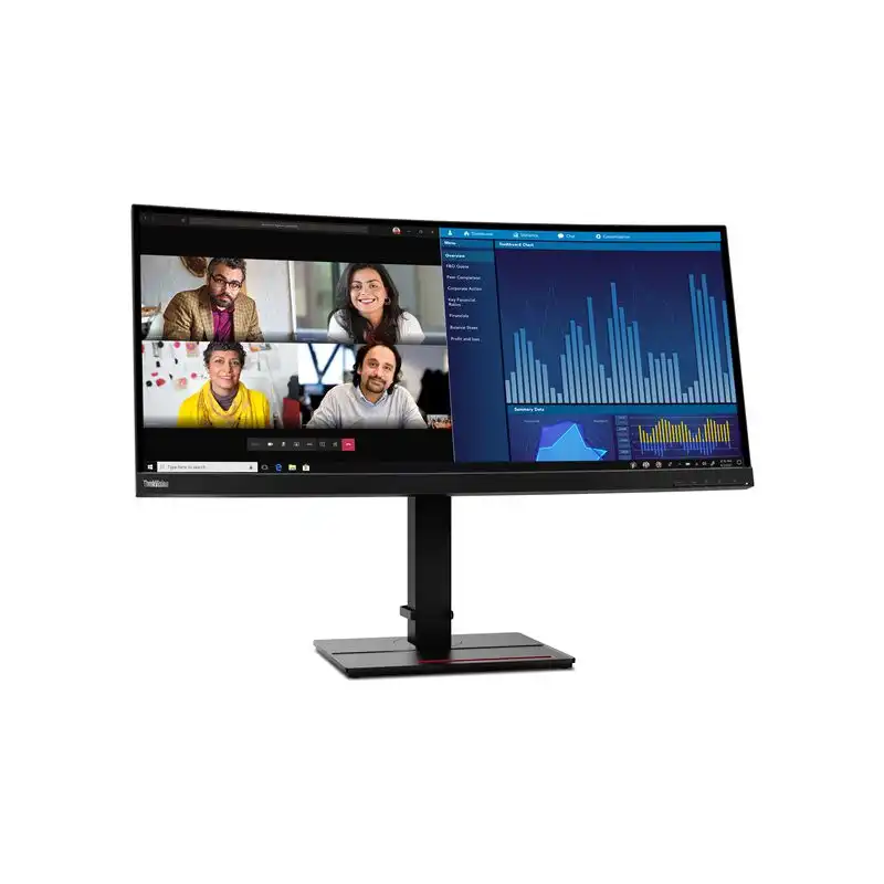 Lenovo ThinkVision P34w-20 - Écran LED - incurvé - 34.14" - 3440 x 1440 UWQHD - IPS - 300 cd - m² -... (63F2RAT3EU)_1