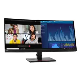 Lenovo ThinkVision P34w-20 - Écran LED - incurvé - 34.14" - 3440 x 1440 UWQHD - IPS - 300 cd - m² -... (63F2RAT3EU)_2