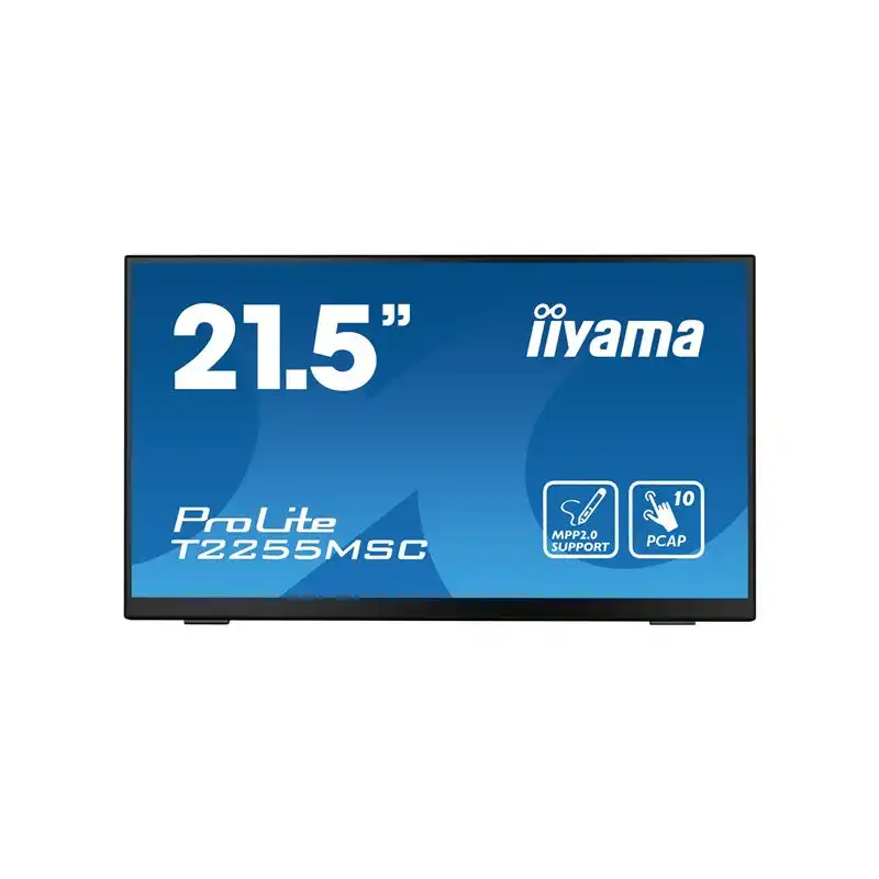 iiyama ProLite - Écran LED - 21.5" - écran tactile - 1920 x 1080 Full HD (1080p) @ 60 Hz - IPS - 4... (T2255MSC-B1)_1