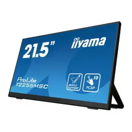 iiyama ProLite - Écran LED - 21.5" - écran tactile - 1920 x 1080 Full HD (1080p) @ 60 Hz - IPS - 4... (T2255MSC-B1)_2