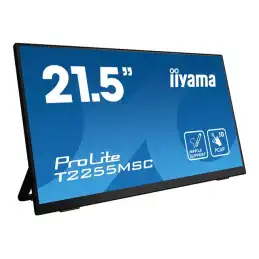 iiyama ProLite - Écran LED - 21.5" - écran tactile - 1920 x 1080 Full HD (1080p) @ 60 Hz - IPS - 4... (T2255MSC-B1)_4