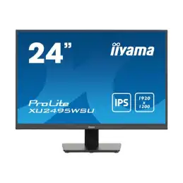 iiyama ProLite - Écran LED - 24.1" - 1920 x 1200 WUXGA @ 75 Hz - IPS - 300 cd - m² - 1000:1 - 4 m... (XU2495WSU-B7)_1