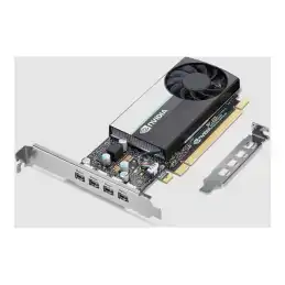 Carte graphique - T400E - 4 Go GDDR6 - PCIe 3.0 x16 - 4 x Mini DisplayPort - boîtier marron (4X61S79336)_1