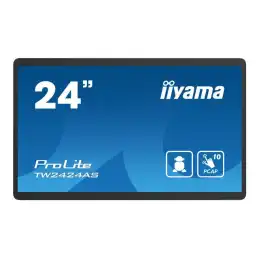 iiyama ProLite - Écran LED - 24" (23.6" visualisable) - fixe - écran tactile - 1920 x 1080 Full HD... (TW2424AS-B1)_1