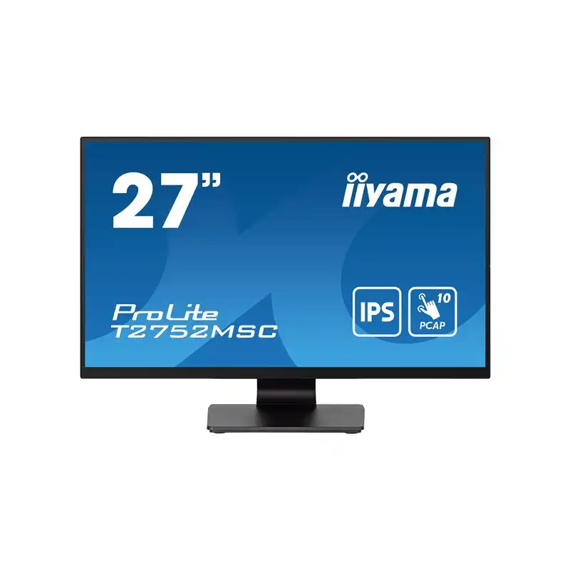 iiyama ProLite - Écran LED - 27" - écran tactile - 1920 x 1080 Full HD (1080p) @ 60 Hz - IPS - 400... (T2752MSC-B1)_1