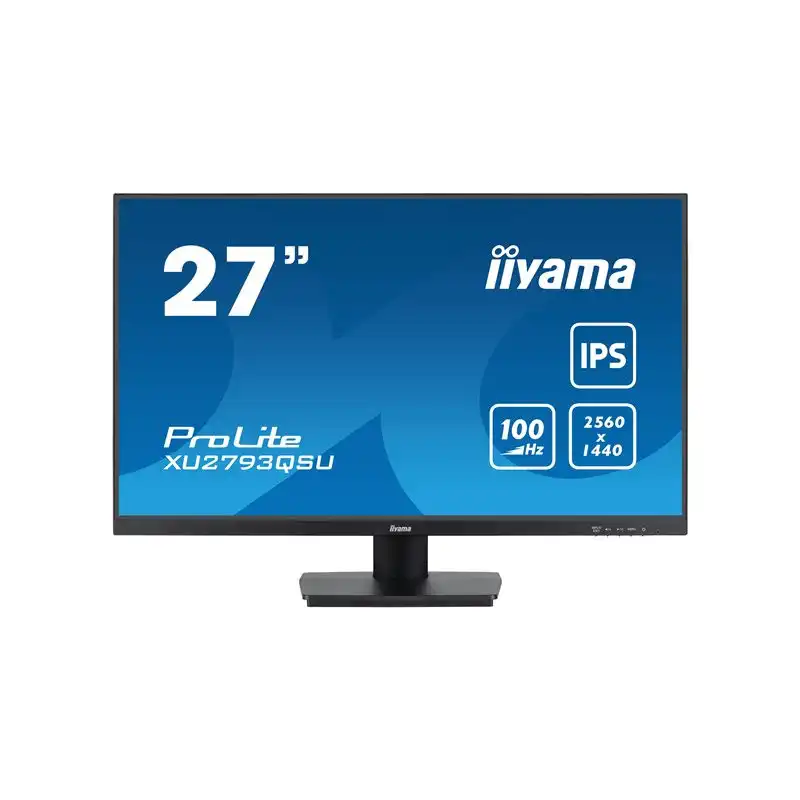 iiyama ProLite - Écran LED - 27" - 2560 x 1440 WQHD @ 100 Hz - IPS - 250 cd - m² - 1300:1 - 1 ms ... (XU2793QSU-B6)_1