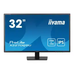 iiyama ProLite - Écran LED - 32" (31.5" visualisable) - 2560 x 1440 WQHD @ 100 Hz - IPS - 250 cd -... (X3270QSU-B1)_1