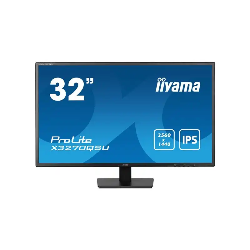 iiyama ProLite - Écran LED - 32" (31.5" visualisable) - 2560 x 1440 WQHD @ 100 Hz - IPS - 250 cd -... (X3270QSU-B1)_1