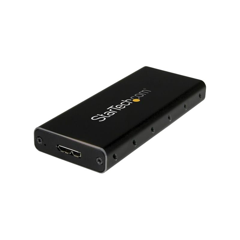 USB 3.1 (10 Gb - s) - Pour SSD SATA M.2 NGFF - Boîtier SSD M.2 avec câble USB-C - Aluminium - Boit... (SM21BMU31C3)_1