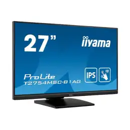 iiyama ProLite - Écran LED - 27" - écran tactile - 1920 x 1080 Full HD (1080p) @ 60 Hz - IPS - 3... (T2754MSC-B1AG)_3