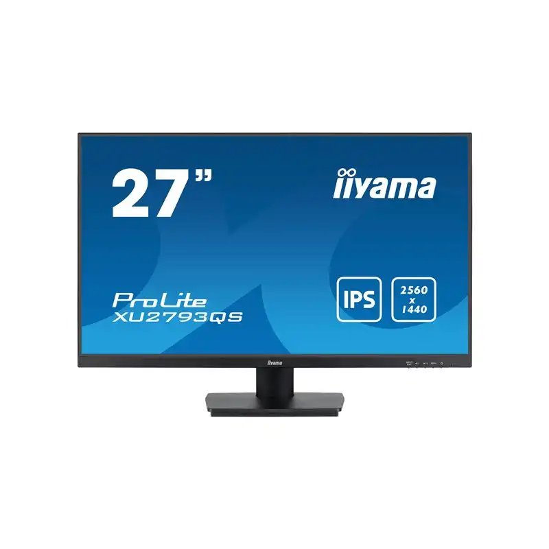 iiyama ProLite - Écran LED - 27" - 2560 x 1440 WQHD @ 100 Hz - IPS - 250 cd - m² - 1300:1 - 1 ms -... (XU2793QS-B6)_1