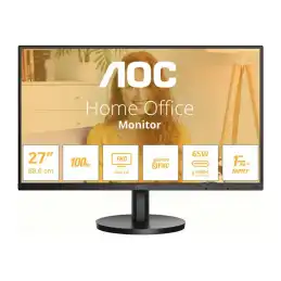 AOC Basic-line - B3 Series - écran LED - 27" - 1920 x 1080 Full HD (1080p) @ 100 Hz - IPS - 250 cd - m... (27B3CA2)_1