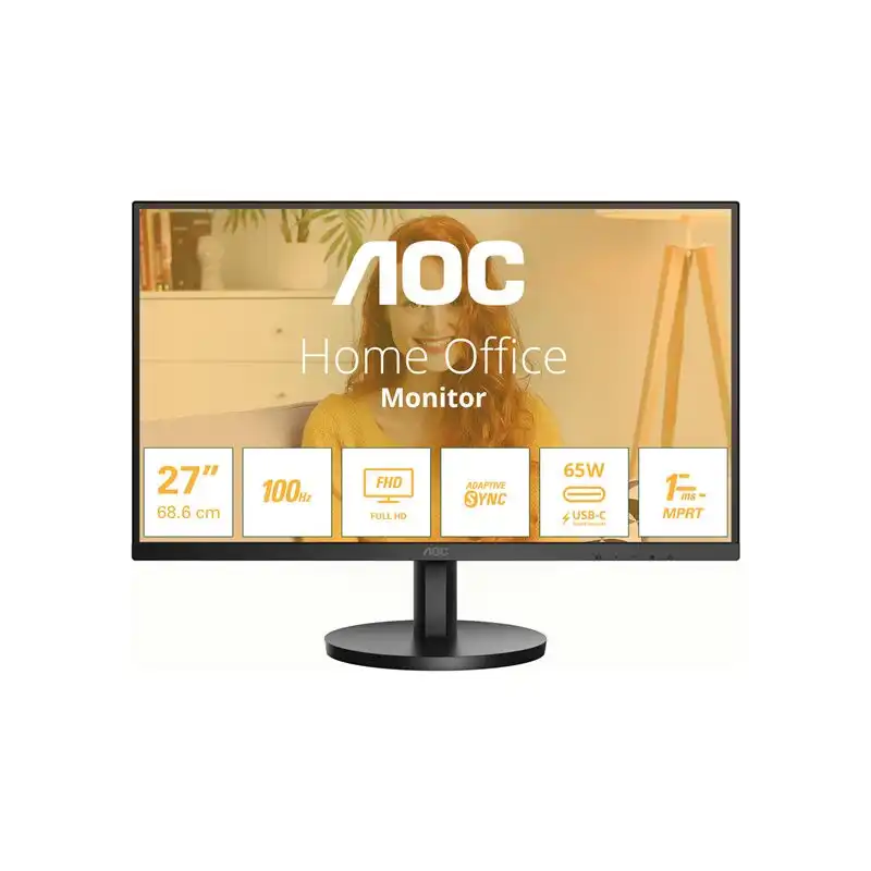 AOC Basic-line - B3 Series - écran LED - 27" - 1920 x 1080 Full HD (1080p) @ 100 Hz - IPS - 250 cd - m... (27B3CA2)_1