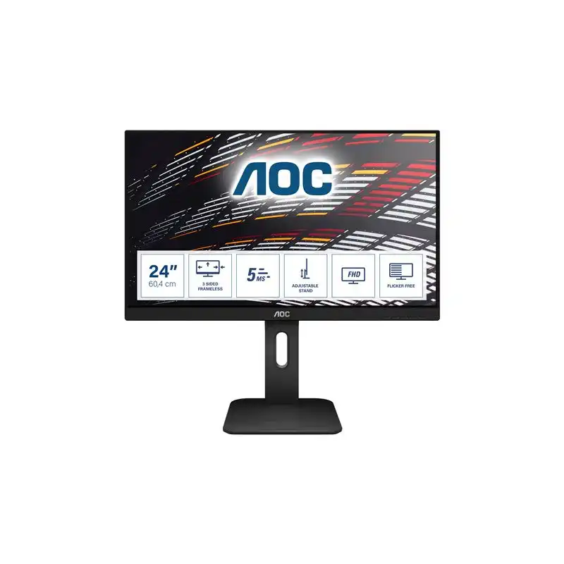 AOC - Écran LED - 23.8" - 1920 x 1080 Full HD (1080p) @ 60 Hz - IPS - 250 cd - m² - 1000:1 - 5 ms - HDMI,... (24P1)_1