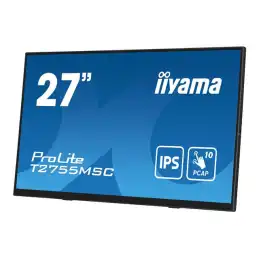 iiyama ProLite - Écran LED - 27" - écran tactile - 1920 x 1080 Full HD (1080p) @ 60 Hz - IPS - 400... (T2755MSC-B1)_2