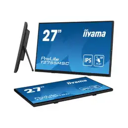 iiyama ProLite - Écran LED - 27" - écran tactile - 1920 x 1080 Full HD (1080p) @ 60 Hz - IPS - 400... (T2755MSC-B1)_7