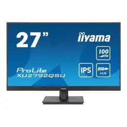 iiyama ProLite - Écran LED - 27" - 2560 x 1440 WQHD @ 100 Hz - IPS - 250 cd - m² - 1300:1 - 0.4 m... (XU2792QSU-B6)_1