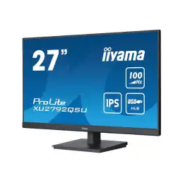 iiyama ProLite - Écran LED - 27" - 2560 x 1440 WQHD @ 100 Hz - IPS - 250 cd - m² - 1300:1 - 0.4 m... (XU2792QSU-B6)_2