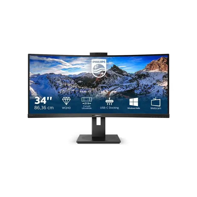 Philips P-line 346P1CRH - Écran LED - incurvé - 34" (34" visualisable) - 3440 x 1440 WQHD @ 100 Hz... (346P1CRH/00)_1