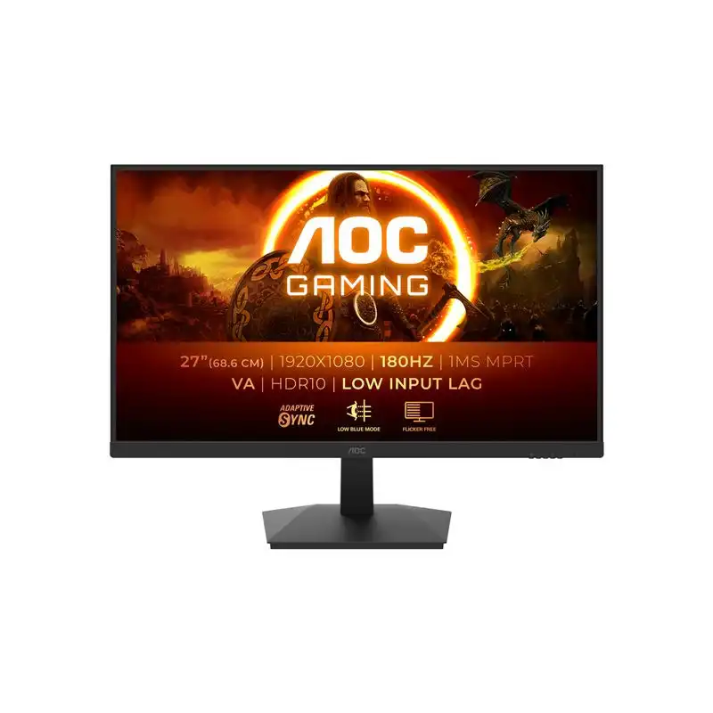 AOC Gaming - G1 Series - écran LED - jeux - 27" - 1920 x 1080 Full HD @ 180 Hz - Fast VA - 300 cd - m²... (27G15N2)_1