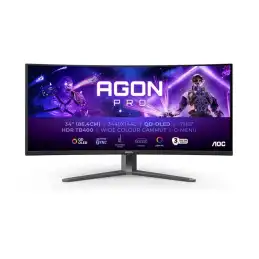 AOC AGON PRO - Moniteur OLED - jeux - incurvé - 34" - 3440 x 1440 @ 175 Hz - 15000000:1 - DisplayHDR ... (AG346UCD)_6