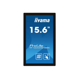 iiyama ProLite - Écran LED - 15.6" - cadre ouvert - écran tactile - 1920 x 1080 Full HD (1080p) @... (TF1634MC-B8X)_1