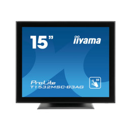 iiyama ProLite - Écran LED - 15" - écran tactile - 1024 x 768 - TN - 370 cd - m² - 700:1 - 8 ms ... (T1532MSC-B3AG)_1