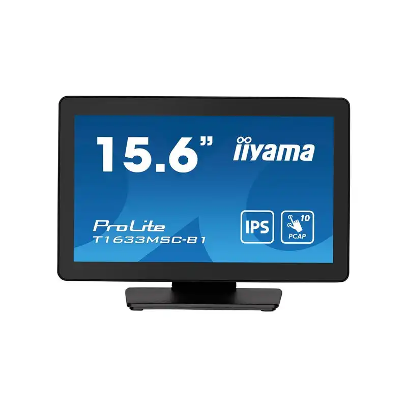 iiyama ProLite - Écran LED - 15.6" - écran tactile - 1920 x 1080 Full HD (1080p) @ 60 Hz - IPS - 4... (T1633MSC-B1)_1