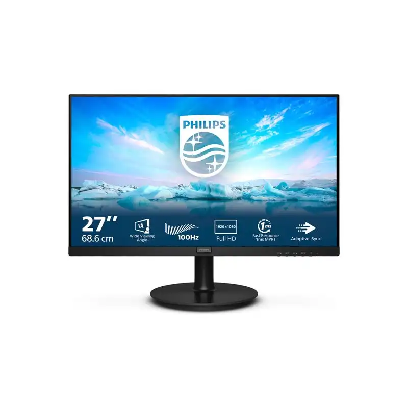 Philips V-line 271V8LAB - Écran LED - 27" - 1920 x 1080 Full HD (1080p) @ 100 Hz - VA - 250 cd - m... (271V8LAB/00)_1