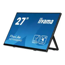 iiyama ProLite - Écran LED - 27" - écran tactile - 2560 x 1440 WQHD @ 75 Hz - IPS - 400 cd - m² - ... (T2755QSC-B1)_4